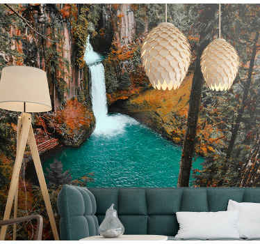 Printemps and autumn under the sea mural - TenStickers