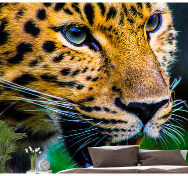 Fotomurale animali leopardo primo piano - TenStickers