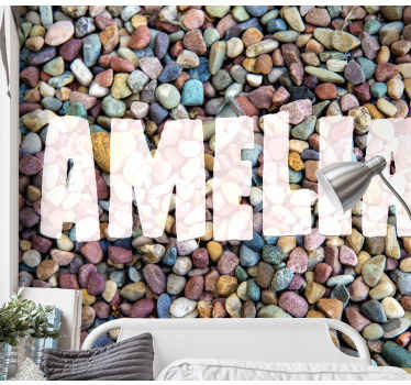 其他纹理和图案壁画 彩色鹅卵石图案 - TenStickers