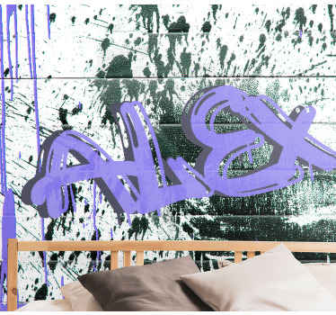 Customizable Urban Tag graffiti wall mural - TenStickers