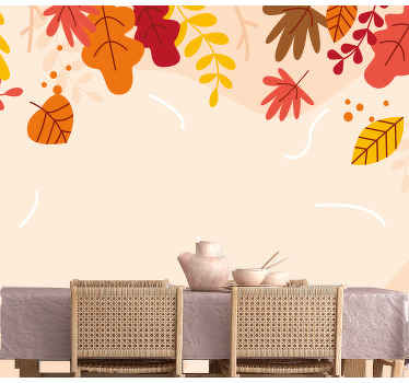 Autumn harvest Wood Wall Mural - TenStickers