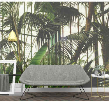 Lively Tropical Foliage nature wall mural - TenStickers