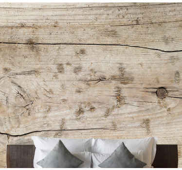 Perete din lemn mural de păpădie maro - TenStickers