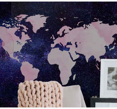 Chic Global Map world map mural - TenStickers