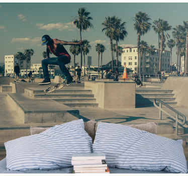 Wand Fototapete Skateboden - TenStickers