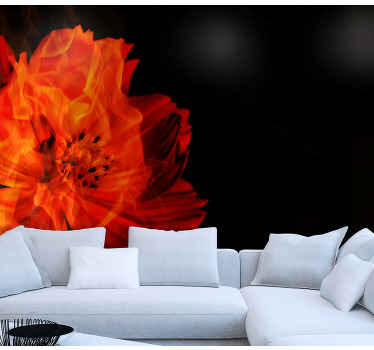Ostale zidne freske vatreni cvjetni prasak - TenStickers