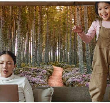 Fototapeta natura przygoda na leśnej ścieżce - TenStickers