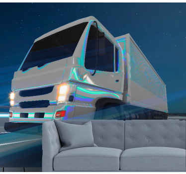 Oversized Truck Motion wall mural vehicle - TenStickers