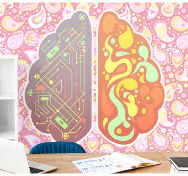 Vzorce mozkových obvodů Abstraktní fototapeta - TenStickers