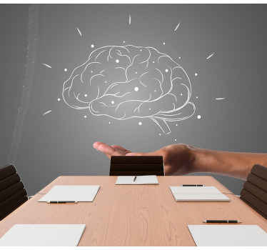 フレーズ壁画 脳の概念の視覚化 - TENSTICKERS