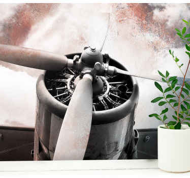 Vintage Aircraft Propeller wall mural vehicle - TenStickers