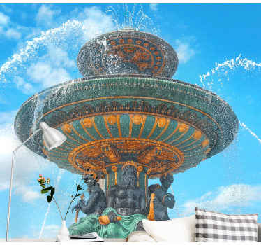 분수 장소 드 라 콩코드 벽화 - TenStickers