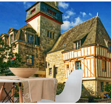 Fototapeta roubené domy obývací pokoj - TenStickers