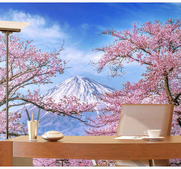 Fotomural flores Flor de cerezo de montaña - TenVinilo