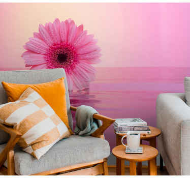 Fotomural flores Flores de gerbera rosa - TenVinilo