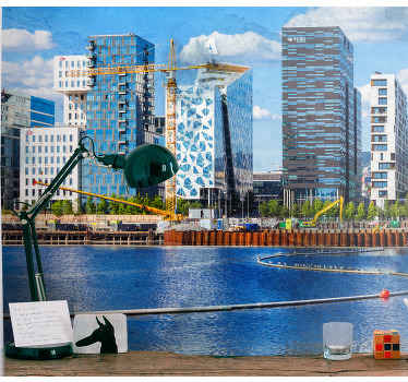 fototapety na stenu mesta moderná mestská krajina - Tenstickers