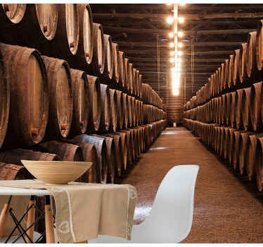 Vintage cellar wall mural - TenStickers