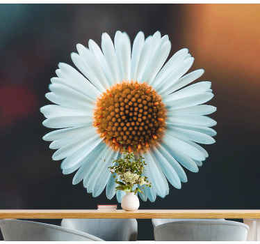 Single daisy nature wall mural - TenStickers