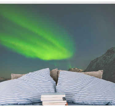 Fotomural naturaleza Auroras boreales noruegas - TenVinilo