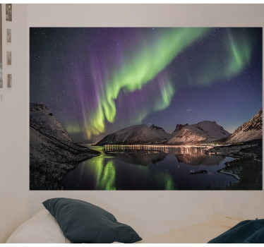 Norvegijos šiaurės pašvaistės gamtos sienų paveikslas - „Tenstickers“