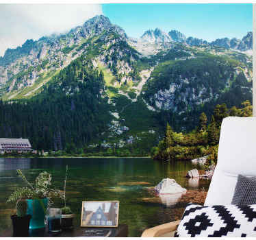 Fotomurais de paisagens Lago tatry polaco - TenStickers