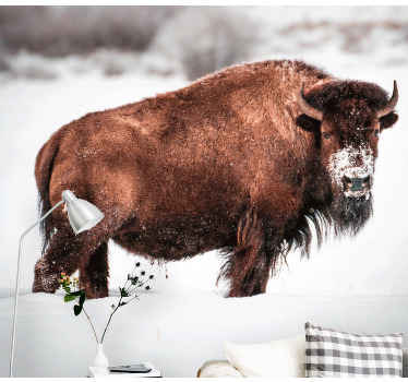 Polish Zubr  nature wall mural - TenStickers