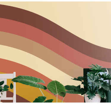 Vlnité zemské tóny Abstraktní fototapeta - TenStickers