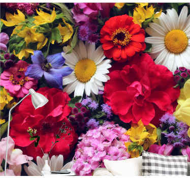 Fotomural flores Flores delicadas - TenVinilo