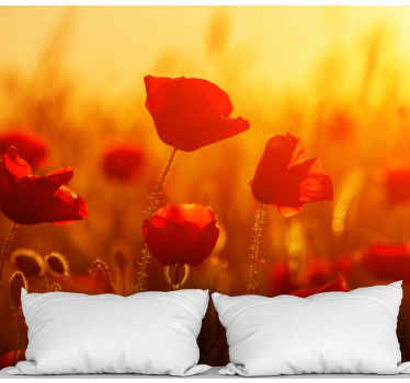 Sunny picture with flowers Marriage wall murals - TenStickers