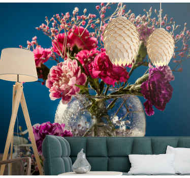 Fotomural flores Clavo en vidrio - TenVinilo