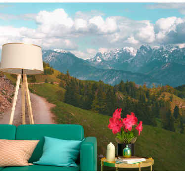 Bir orman ormanında yürümek duvar kağıdı - TenStickers