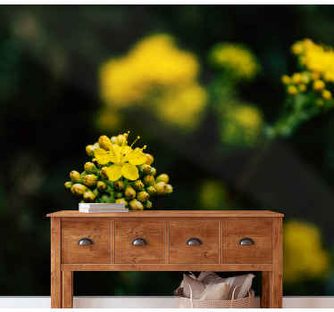 Fotomural flores Flor exótica en el paisaje - TenVinilo