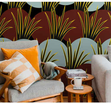 Colorful jungle forest wall mural - TenStickers