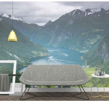Geirangerfjord Norway wall mural - TenStickers