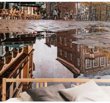 Fotomural ciudad reflejos en la ciudad - TenVinilo