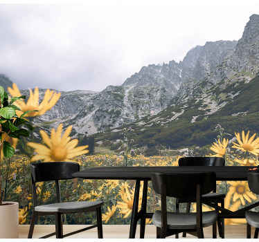 Jarné obdobie s horami fototapeta - Tenstickers