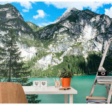 Impressive of the mountain Office Wall Mural - TenStickers