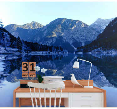 Cold river and mountain Office Wall Mural - TenStickers