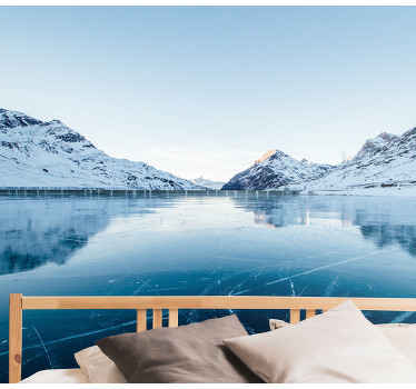 Hegyi és hó tervezés házasság falfestmények - TenStickers