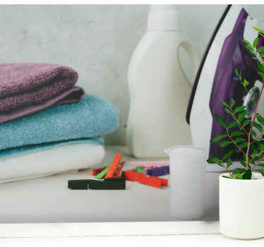 Ručnici i klinovi rublje vintage zidni zid - TenStickers