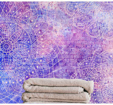 Téglafal mandala téglafal falfestmény - TenStickers