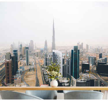 Emirates high rise building wall mural - TenStickers