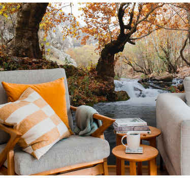 川秋の風景自然壁画 - TENSTICKERS