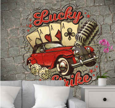 Kivi vuosikerta valokuvatapetti auto - Tenstickers