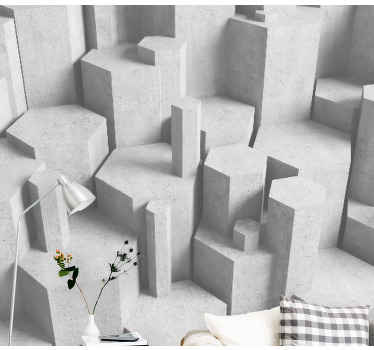 Fotomural piedra Formas geométricas concretas - TenVinilo