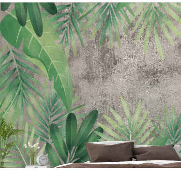 Tropsko bilje na zidnom zidu - TenStickers