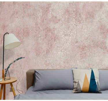Pink and gray fog concrete stone wall mural - TenStickers