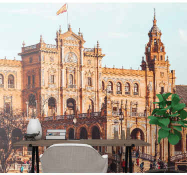 日当たりの良いスペイン広場セビリアの壁画 - TENSTICKERS