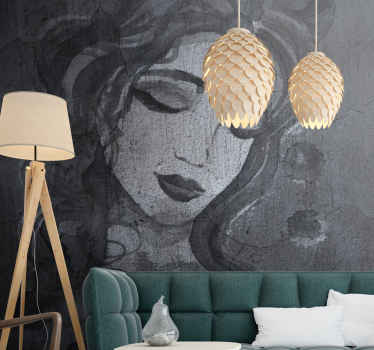 Mural para salón Figuras de salpicaduras en blanco y negro - TenVinilo
