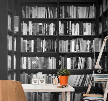 Vintage library and books Office Wall Mural - TenStickers